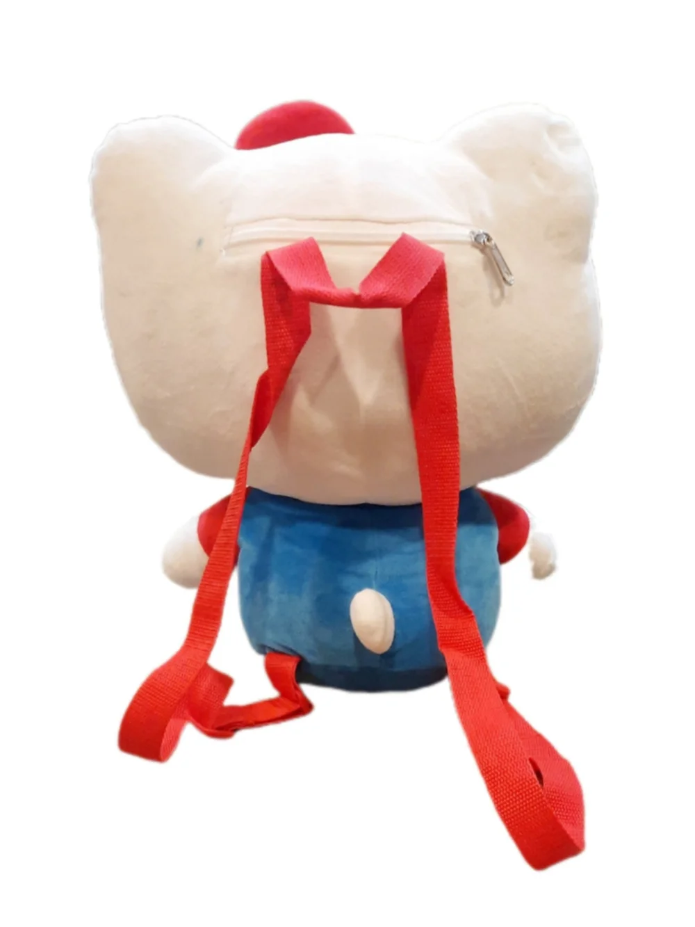 Hello Kitty Sanrio Plush Backpack 16” Red Bow Double Straps Adjustable